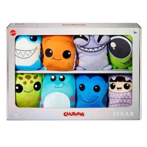 Disney Pixar Disney 100 x Cuutopia 8-pack Finding Nemo/Monsters, Inc. Plush Toys